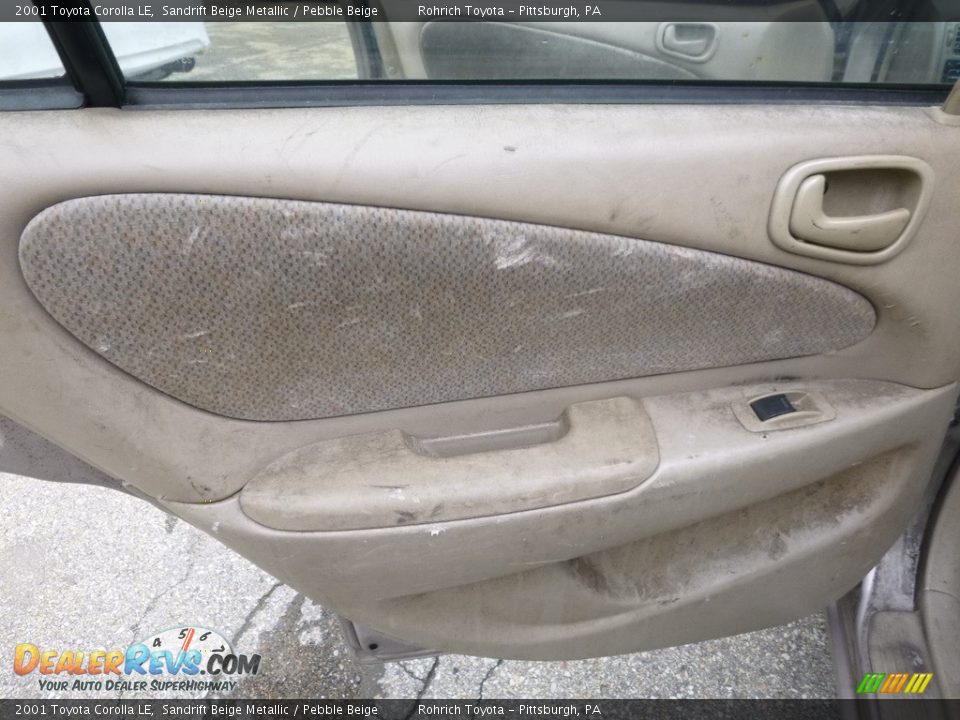 2001 Toyota Corolla LE Sandrift Beige Metallic / Pebble Beige Photo #16