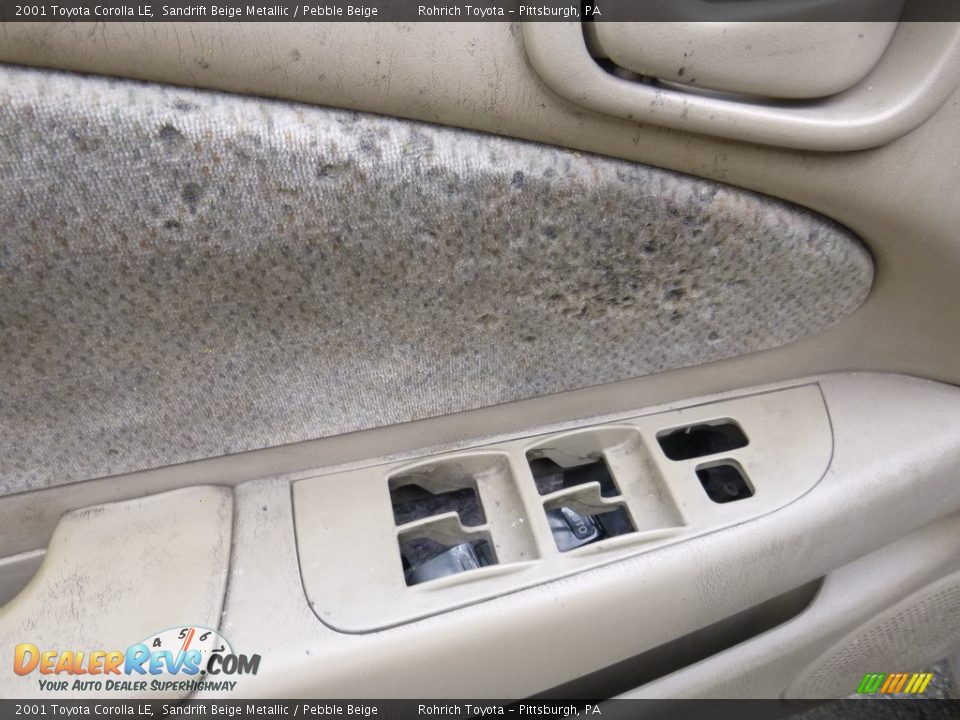2001 Toyota Corolla LE Sandrift Beige Metallic / Pebble Beige Photo #19