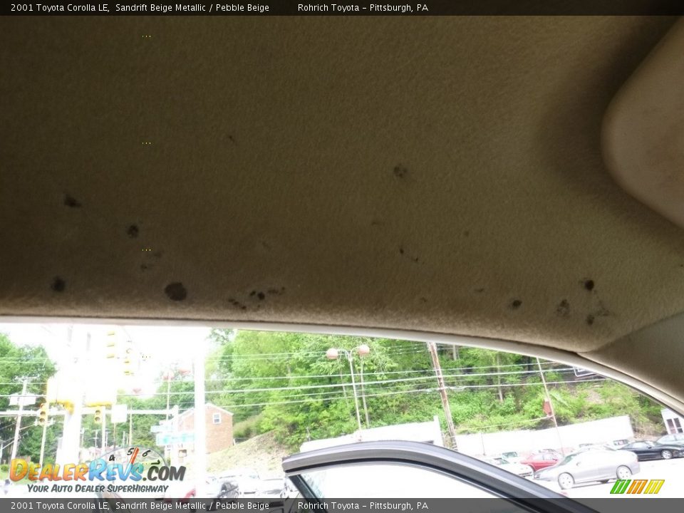 2001 Toyota Corolla LE Sandrift Beige Metallic / Pebble Beige Photo #23