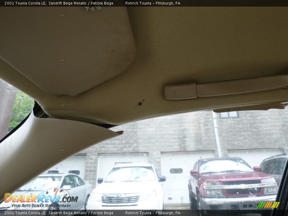 2001 Toyota Corolla LE Sandrift Beige Metallic / Pebble Beige Photo #24