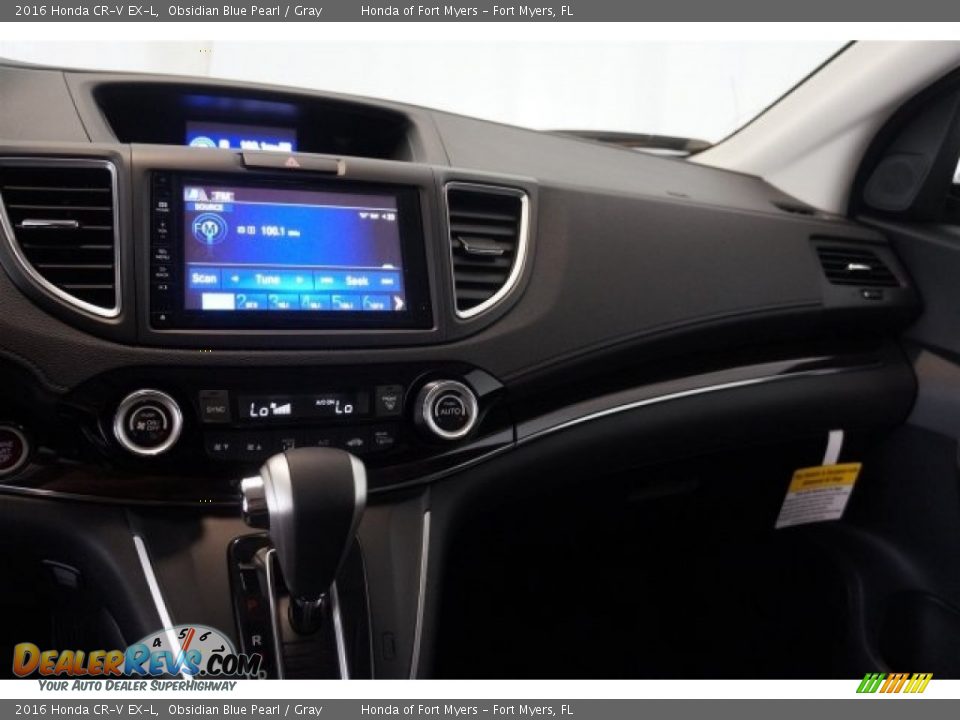 2016 Honda CR-V EX-L Obsidian Blue Pearl / Gray Photo #12