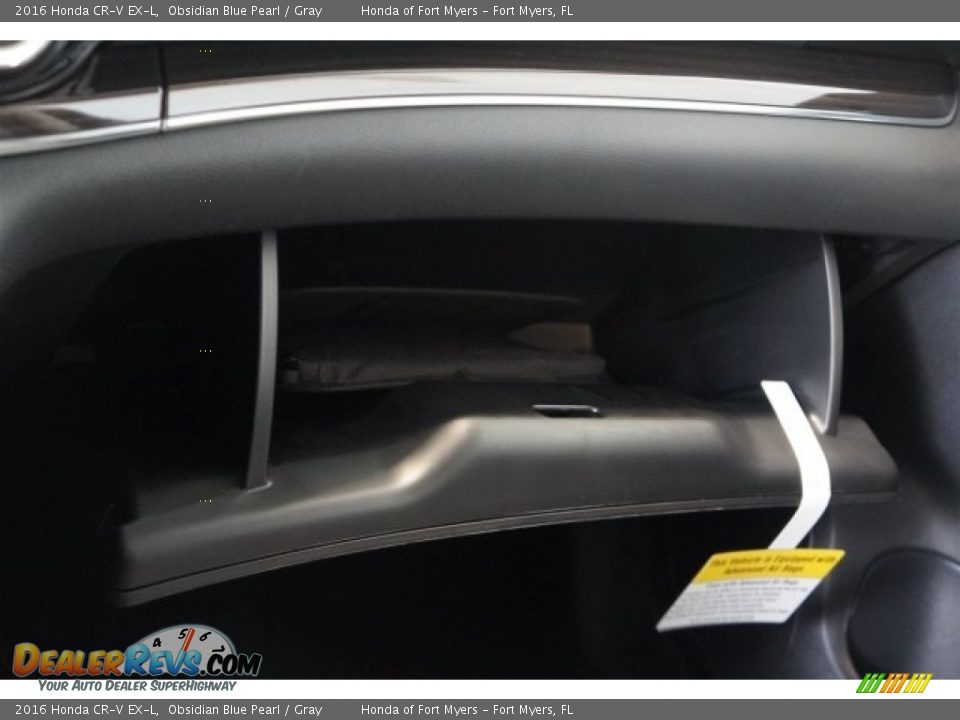 2016 Honda CR-V EX-L Obsidian Blue Pearl / Gray Photo #13