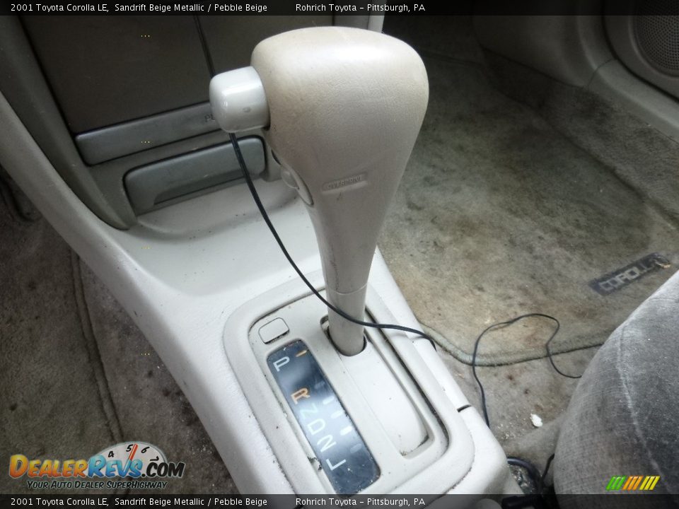 2001 Toyota Corolla LE Sandrift Beige Metallic / Pebble Beige Photo #25