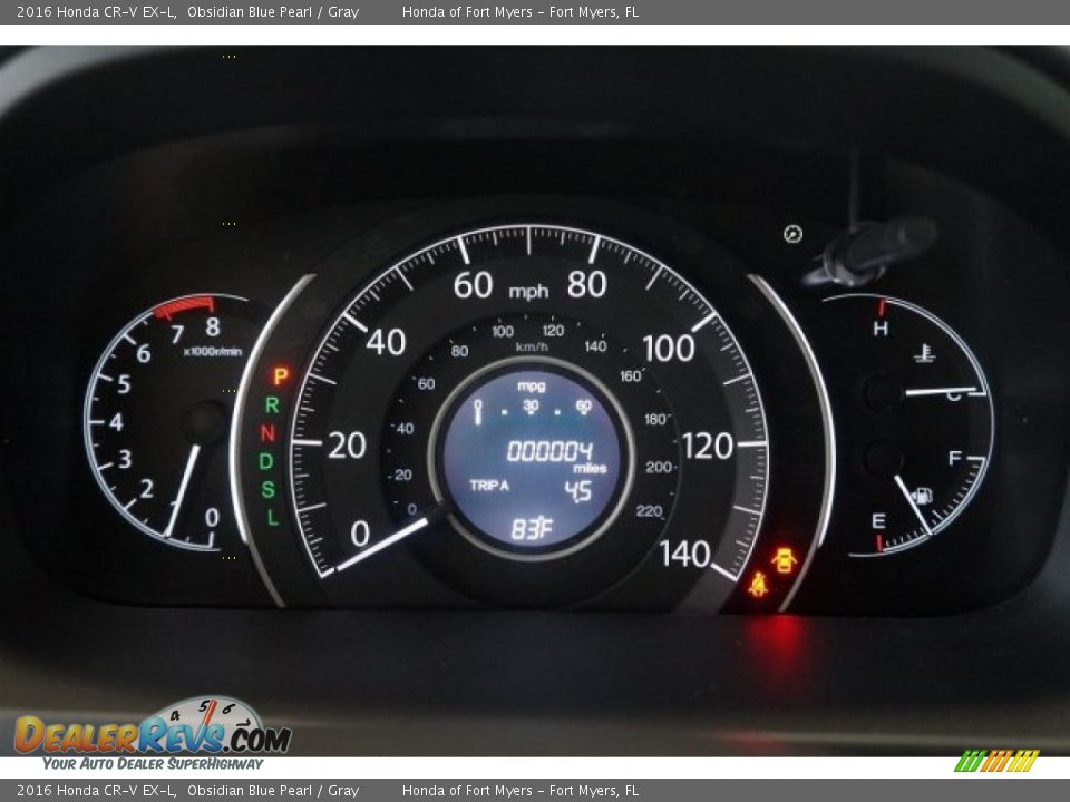 2016 Honda CR-V EX-L Obsidian Blue Pearl / Gray Photo #16