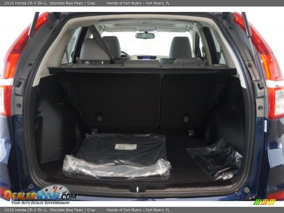 2016 Honda CR-V EX-L Obsidian Blue Pearl / Gray Photo #20