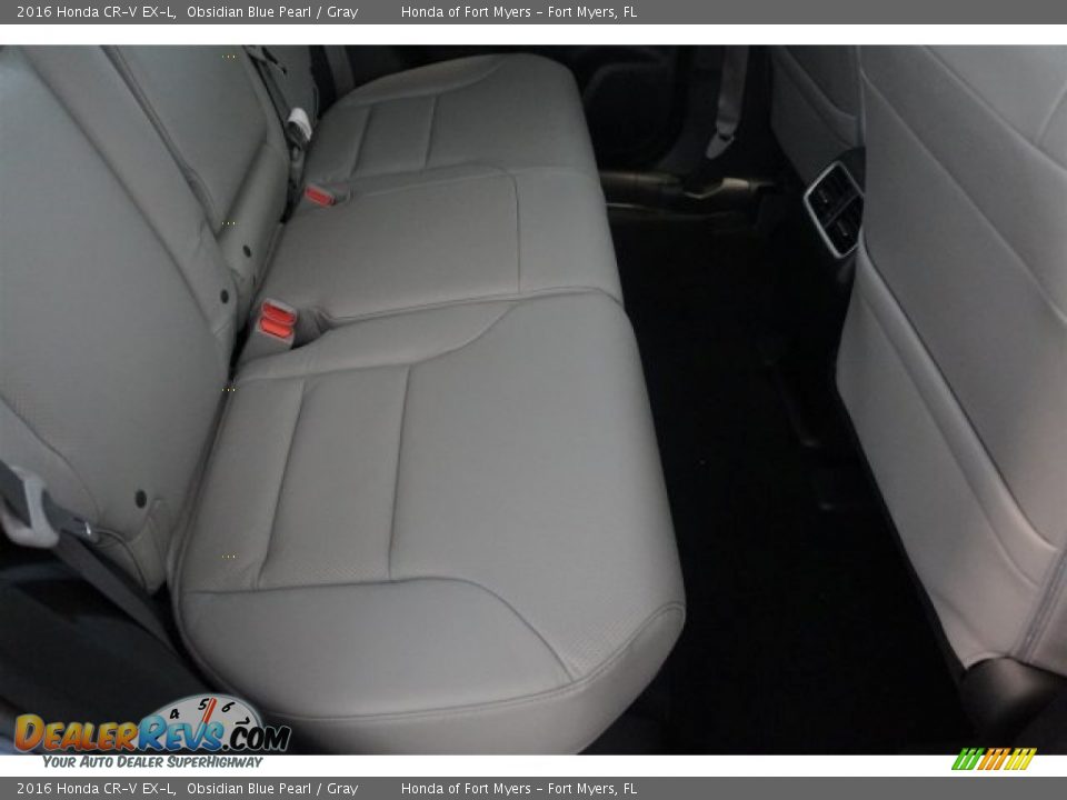 2016 Honda CR-V EX-L Obsidian Blue Pearl / Gray Photo #22
