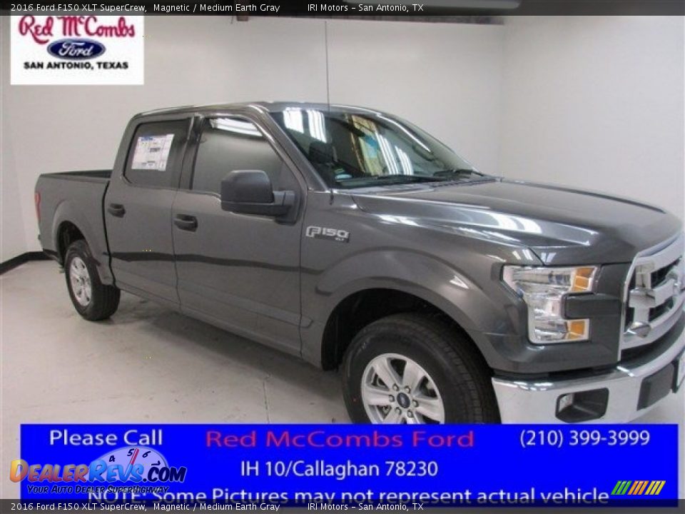 2016 Ford F150 XLT SuperCrew Magnetic / Medium Earth Gray Photo #1