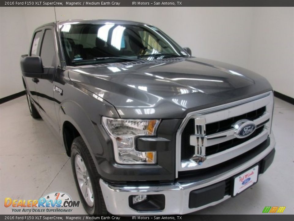 2016 Ford F150 XLT SuperCrew Magnetic / Medium Earth Gray Photo #2