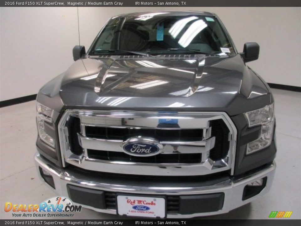 2016 Ford F150 XLT SuperCrew Magnetic / Medium Earth Gray Photo #3
