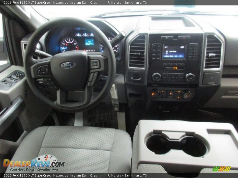 2016 Ford F150 XLT SuperCrew Magnetic / Medium Earth Gray Photo #14