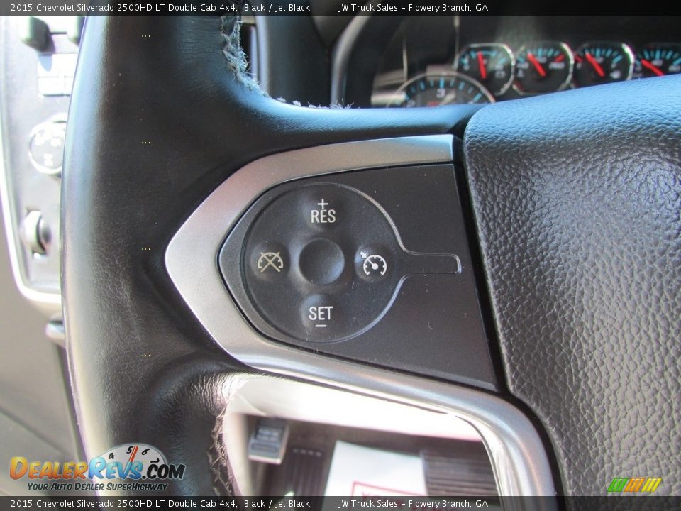 2015 Chevrolet Silverado 2500HD LT Double Cab 4x4 Black / Jet Black Photo #19