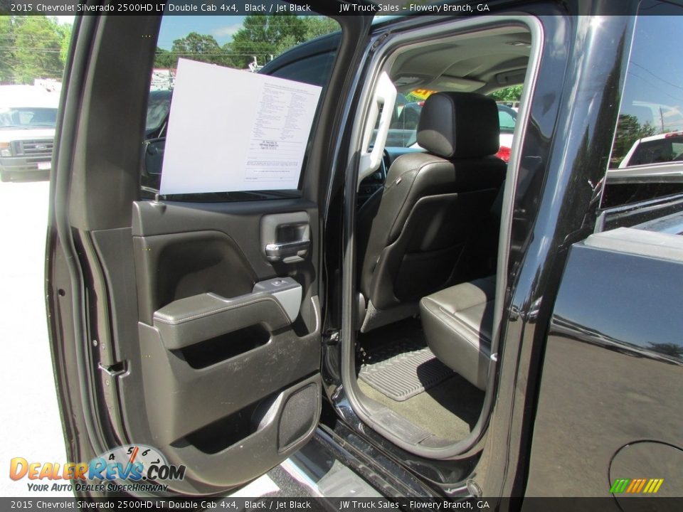 2015 Chevrolet Silverado 2500HD LT Double Cab 4x4 Black / Jet Black Photo #26
