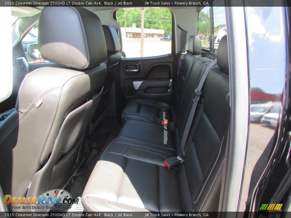 2015 Chevrolet Silverado 2500HD LT Double Cab 4x4 Black / Jet Black Photo #27