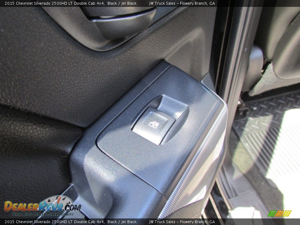 2015 Chevrolet Silverado 2500HD LT Double Cab 4x4 Black / Jet Black Photo #28