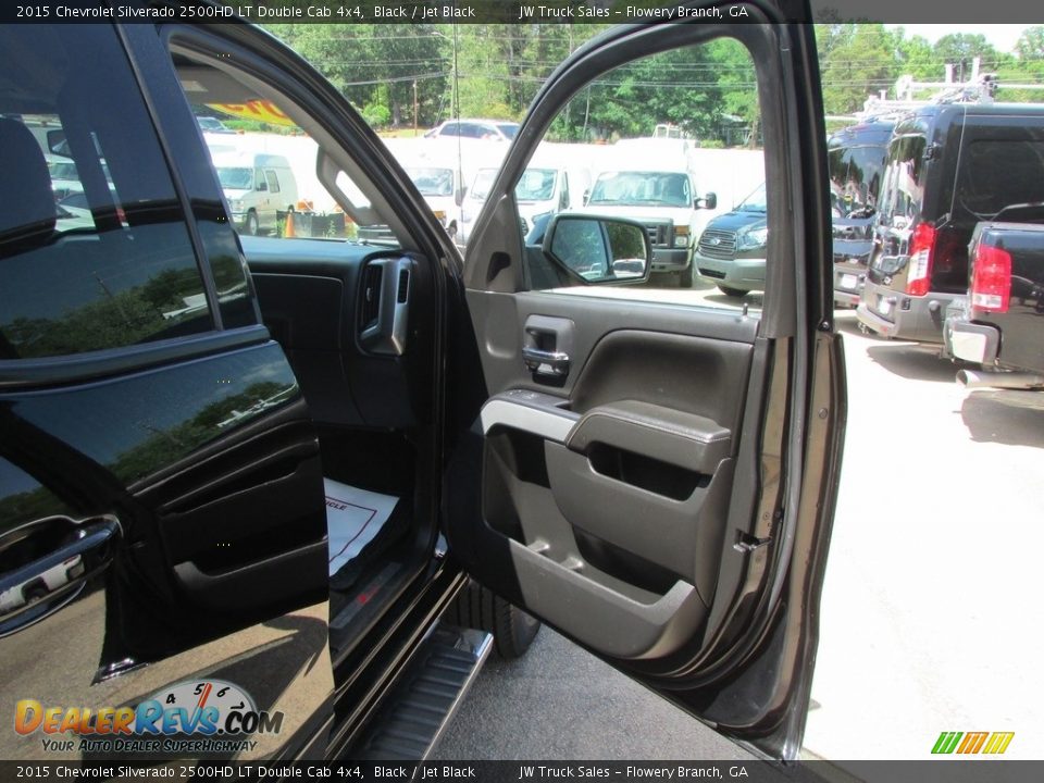 2015 Chevrolet Silverado 2500HD LT Double Cab 4x4 Black / Jet Black Photo #31