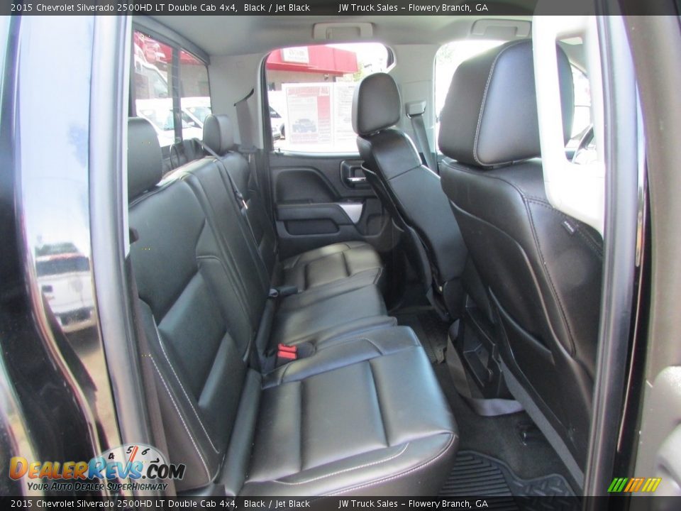 2015 Chevrolet Silverado 2500HD LT Double Cab 4x4 Black / Jet Black Photo #36