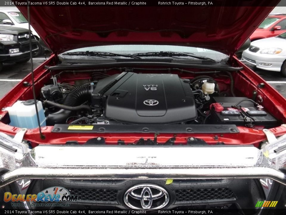 2014 Toyota Tacoma V6 SR5 Double Cab 4x4 Barcelona Red Metallic / Graphite Photo #17