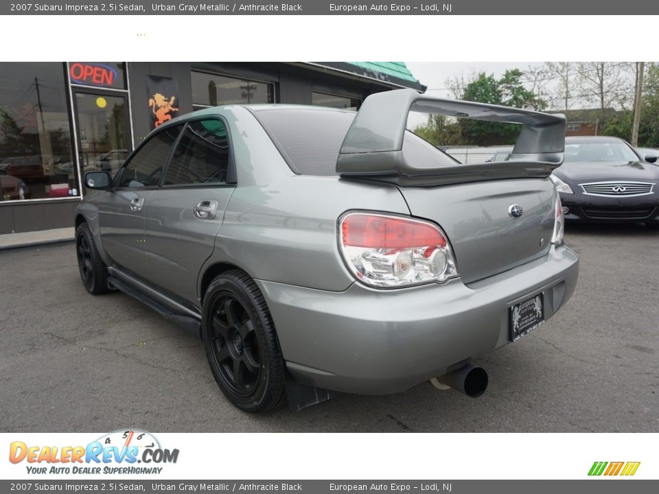 2007 Subaru Impreza 2.5i Sedan Urban Gray Metallic / Anthracite Black Photo #3