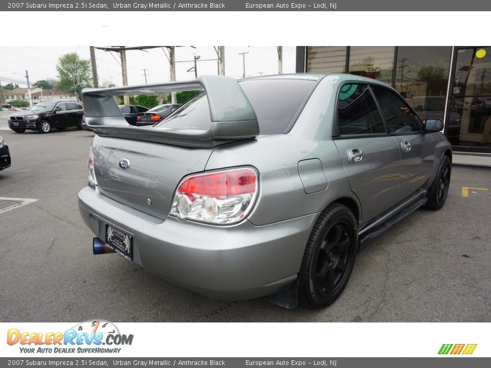 2007 Subaru Impreza 2.5i Sedan Urban Gray Metallic / Anthracite Black Photo #4