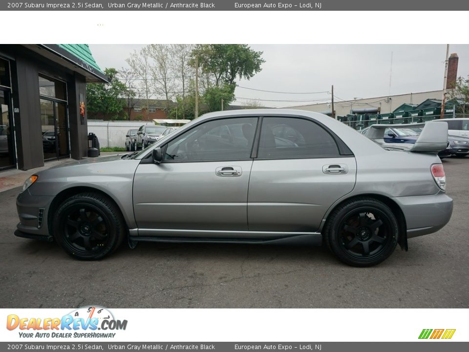 2007 Subaru Impreza 2.5i Sedan Urban Gray Metallic / Anthracite Black Photo #6