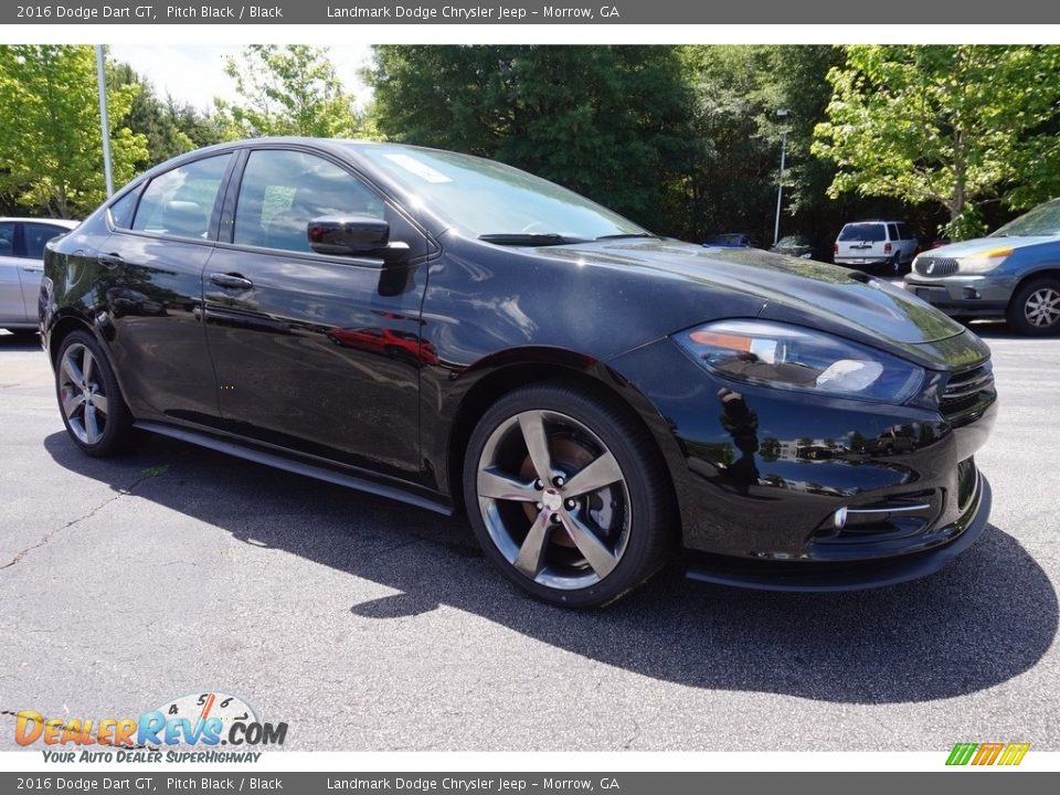 2016 Dodge Dart GT Pitch Black / Black Photo #4