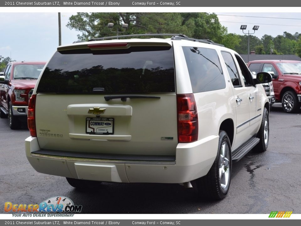 2011 Chevrolet Suburban LTZ White Diamond Tricoat / Ebony Photo #3