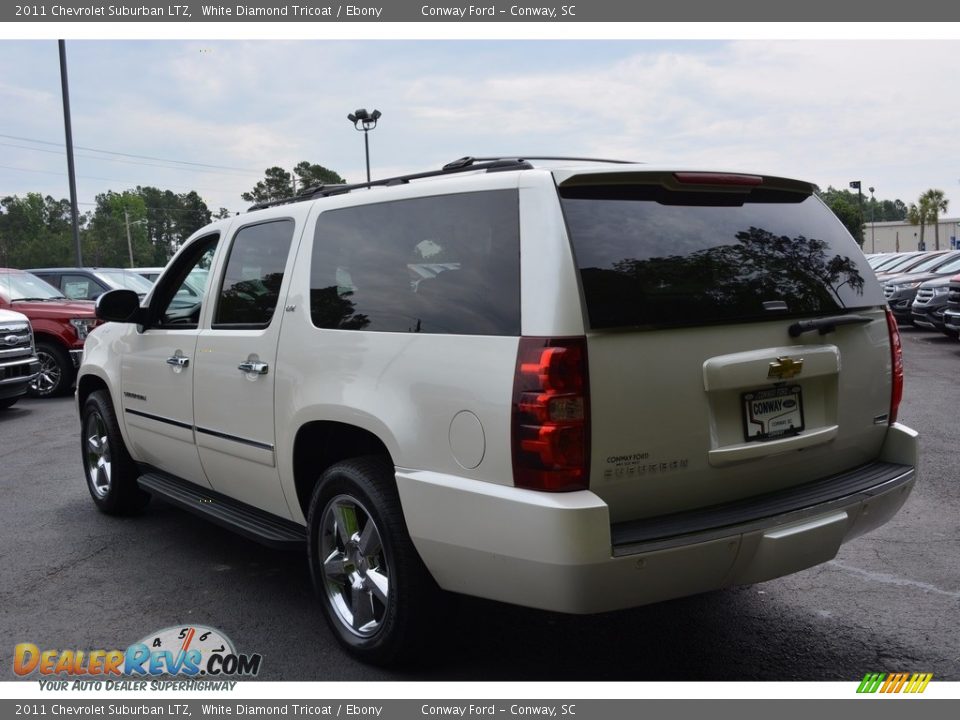 2011 Chevrolet Suburban LTZ White Diamond Tricoat / Ebony Photo #4