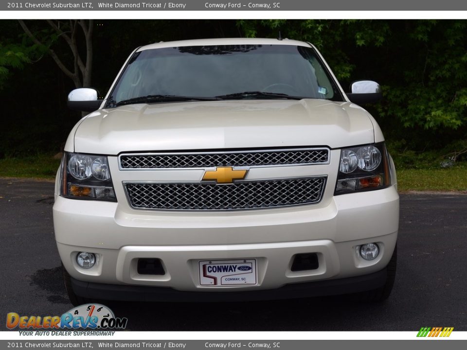 2011 Chevrolet Suburban LTZ White Diamond Tricoat / Ebony Photo #7