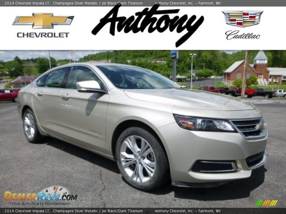 2014 Chevrolet Impala LT Champagne Silver Metallic / Jet Black/Dark Titanium Photo #1