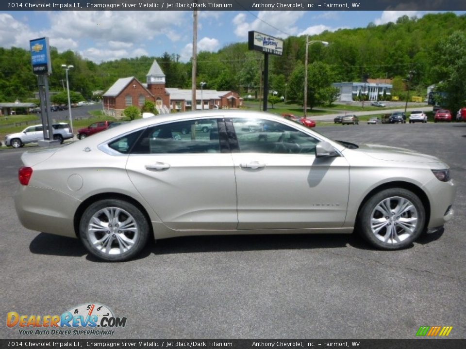 2014 Chevrolet Impala LT Champagne Silver Metallic / Jet Black/Dark Titanium Photo #6