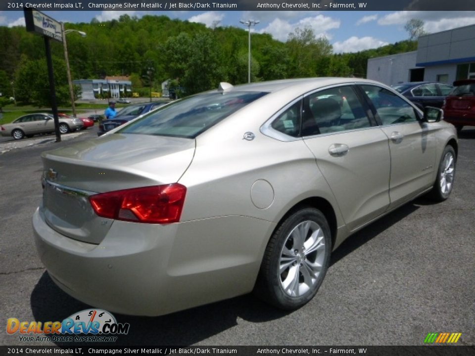 2014 Chevrolet Impala LT Champagne Silver Metallic / Jet Black/Dark Titanium Photo #7