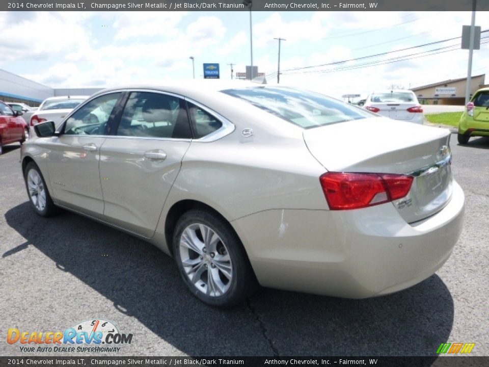 2014 Chevrolet Impala LT Champagne Silver Metallic / Jet Black/Dark Titanium Photo #9