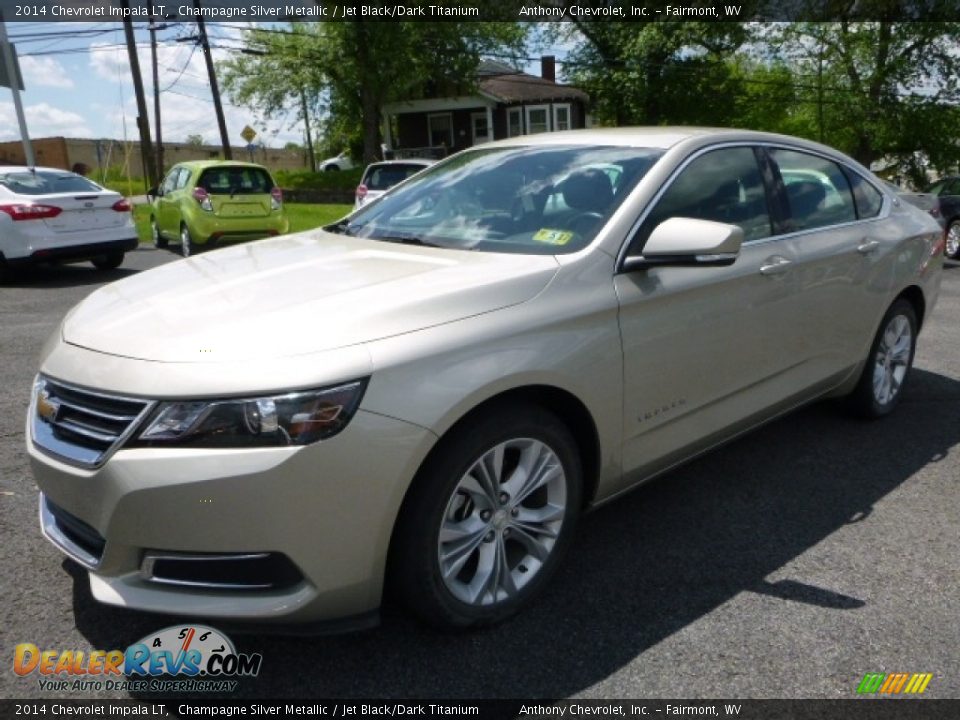 2014 Chevrolet Impala LT Champagne Silver Metallic / Jet Black/Dark Titanium Photo #11