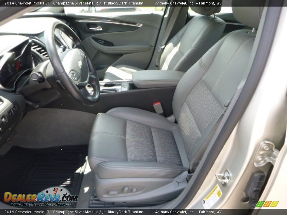 2014 Chevrolet Impala LT Champagne Silver Metallic / Jet Black/Dark Titanium Photo #14