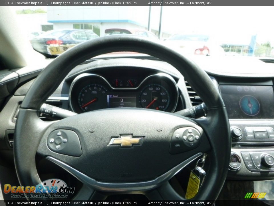 2014 Chevrolet Impala LT Champagne Silver Metallic / Jet Black/Dark Titanium Photo #19