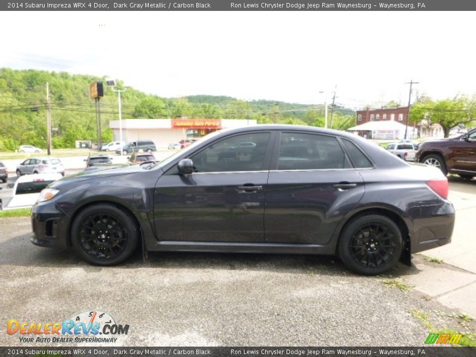 2014 Subaru Impreza WRX 4 Door Dark Gray Metallic / Carbon Black Photo #3