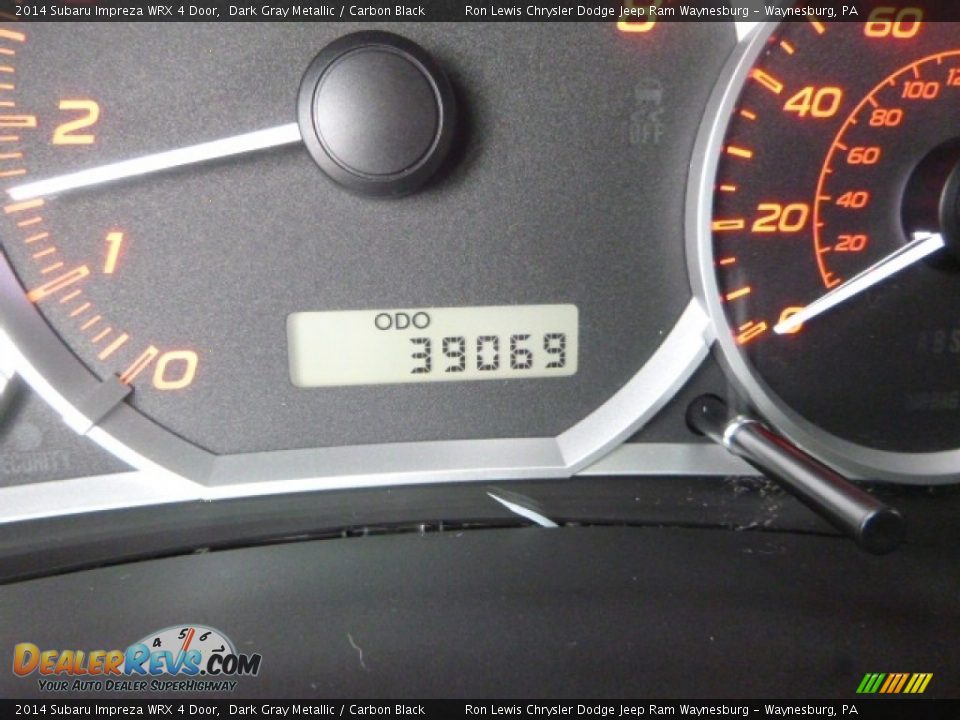 2014 Subaru Impreza WRX 4 Door Dark Gray Metallic / Carbon Black Photo #17