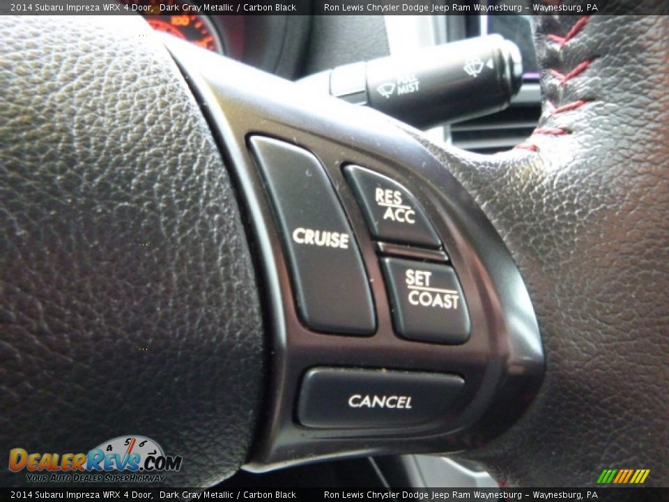 2014 Subaru Impreza WRX 4 Door Dark Gray Metallic / Carbon Black Photo #19