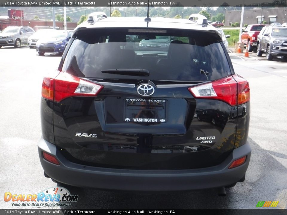 2014 Toyota RAV4 Limited AWD Black / Terracotta Photo #7