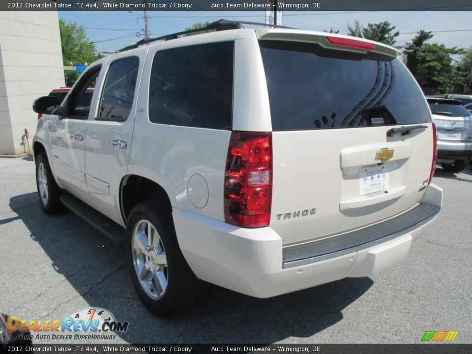 2012 Chevrolet Tahoe LTZ 4x4 White Diamond Tricoat / Ebony Photo #4