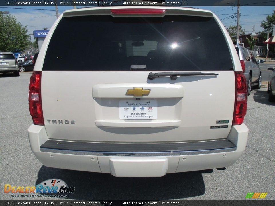 2012 Chevrolet Tahoe LTZ 4x4 White Diamond Tricoat / Ebony Photo #5