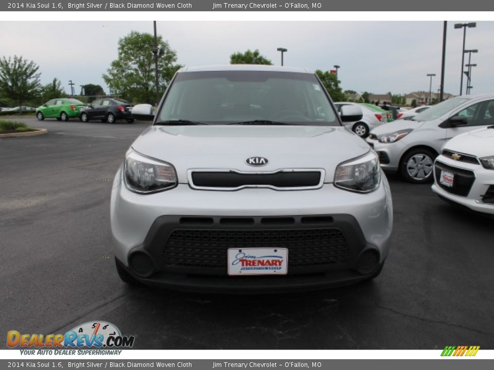 2014 Kia Soul 1.6 Bright Silver / Black Diamond Woven Cloth Photo #8
