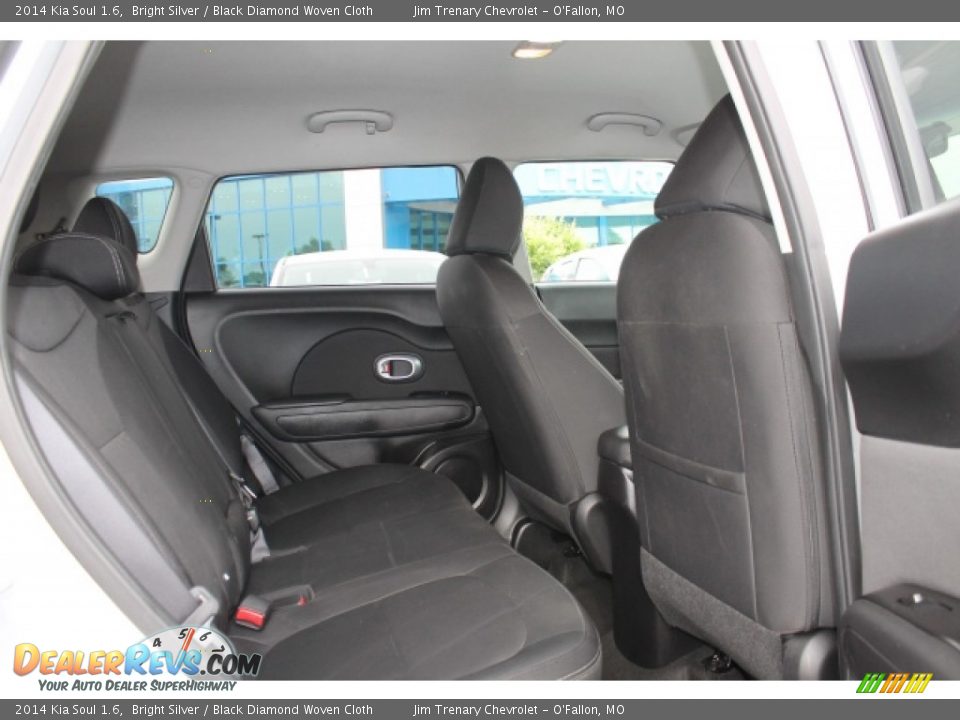 2014 Kia Soul 1.6 Bright Silver / Black Diamond Woven Cloth Photo #9