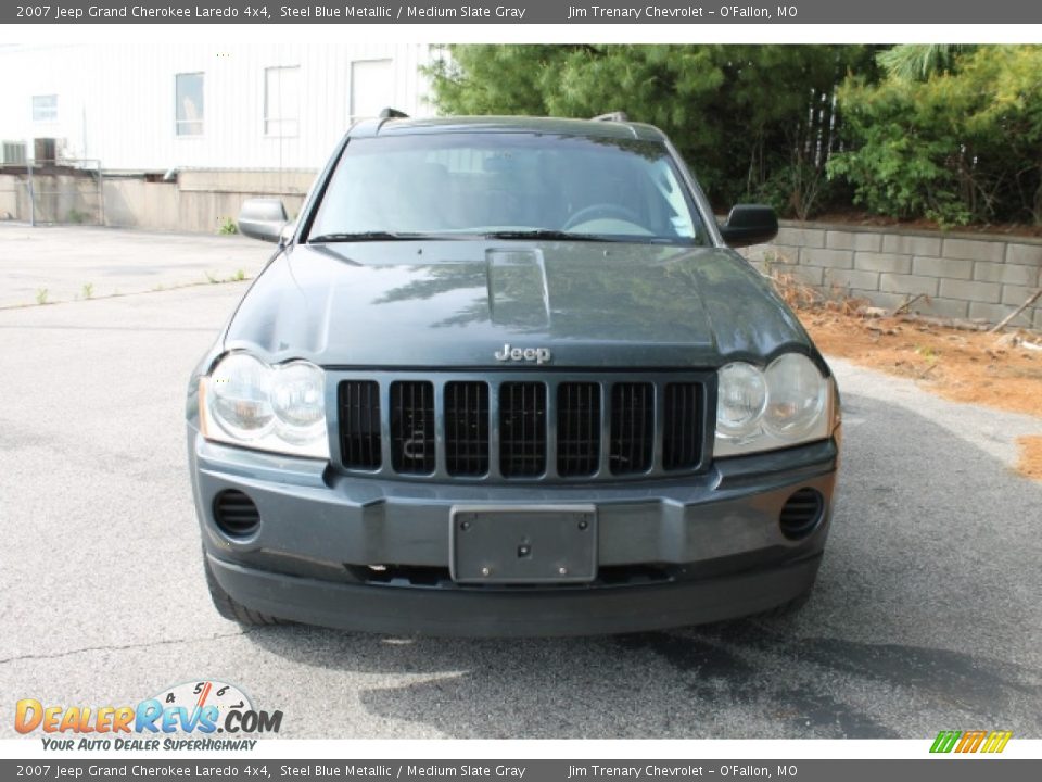2007 Jeep Grand Cherokee Laredo 4x4 Steel Blue Metallic / Medium Slate Gray Photo #8