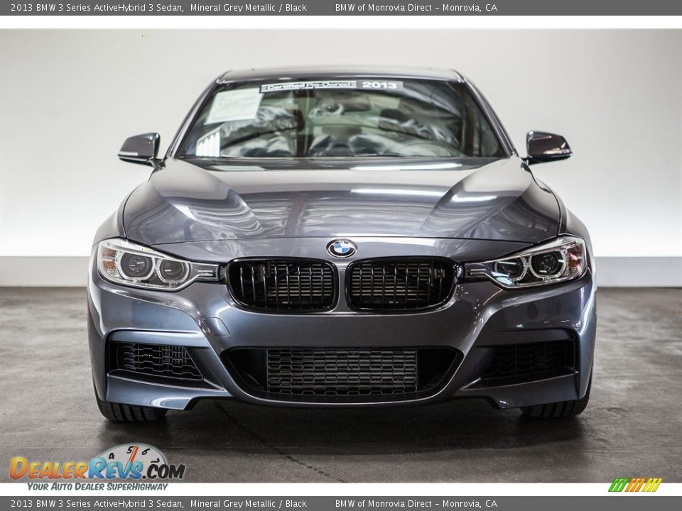 2013 BMW 3 Series ActiveHybrid 3 Sedan Mineral Grey Metallic / Black Photo #2