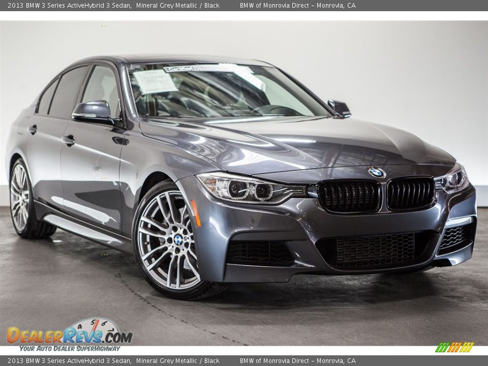 2013 BMW 3 Series ActiveHybrid 3 Sedan Mineral Grey Metallic / Black Photo #11