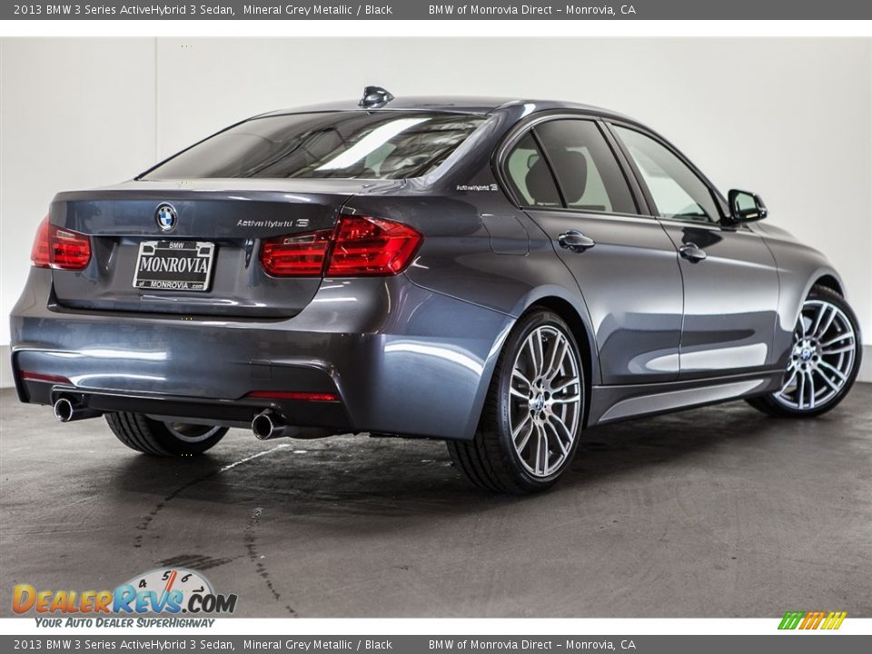 2013 BMW 3 Series ActiveHybrid 3 Sedan Mineral Grey Metallic / Black Photo #13