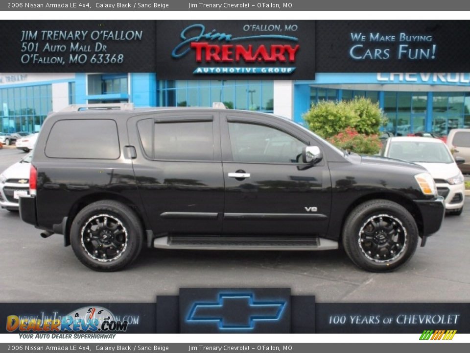 2006 Nissan Armada LE 4x4 Galaxy Black / Sand Beige Photo #1