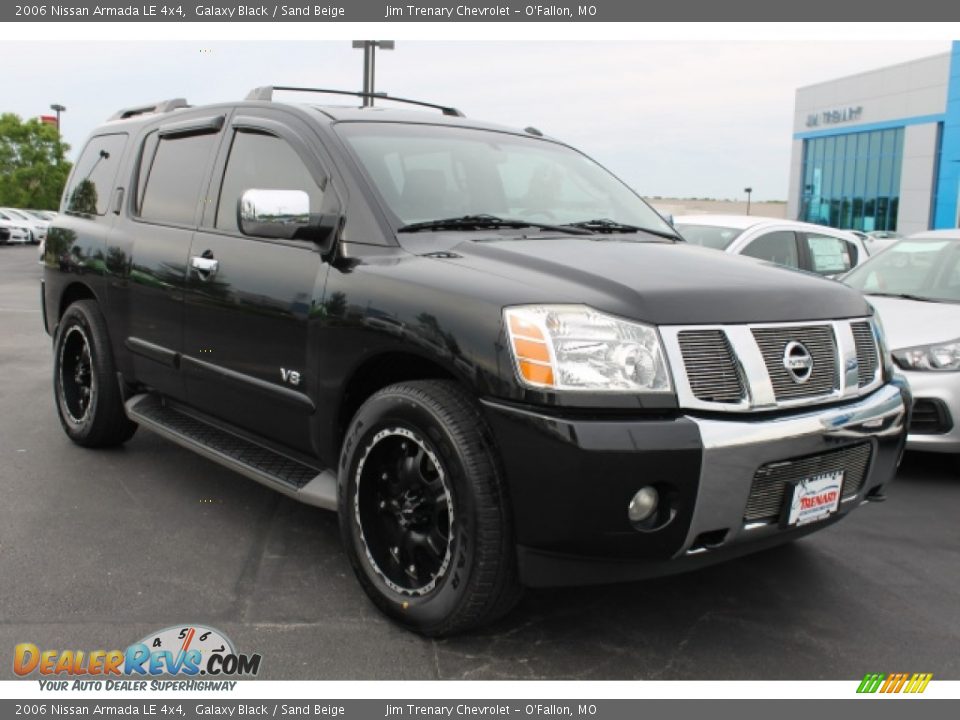 2006 Nissan Armada LE 4x4 Galaxy Black / Sand Beige Photo #2