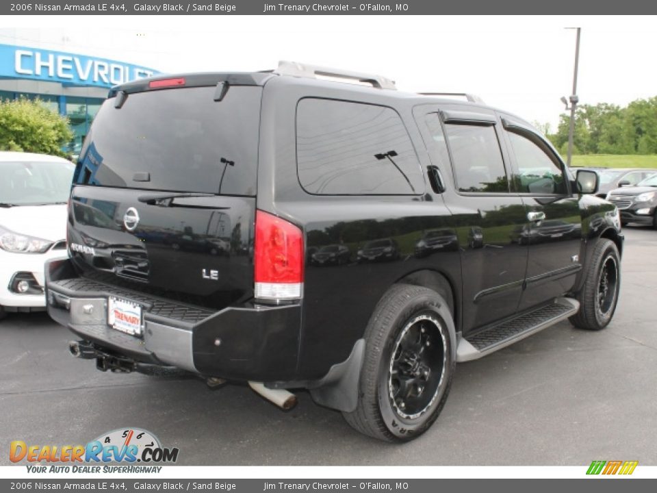 2006 Nissan Armada LE 4x4 Galaxy Black / Sand Beige Photo #3